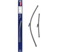 Kit Spazzole Tergicristallo Flat DENSO (DF-214) Contiene 2 Pezzi per Veicoli con Guida a Destra, 650/350 mm, Tergicristallo Silenzioso e Durevole con Design Aerodinamico - Qualità OE