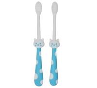Kit spazzolino da denti per cani e gatti, set per la pulizia dei denti per animali domestici, promuove l'igiene orale, ideale per cani, gatti e altro ancora, include 2 spazzole morbide