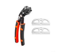 Kit spelafili 6 in 1, strumento di crimpatura, regolazione automatica, crimpatrice per cavi da 30-10 AWG, con lame sostituibili e manici ergonomici (1 set)