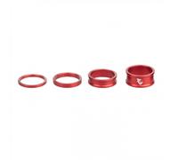 Kit Spessori Sterzo 1 1/8 Rosso Alluminio Leggeri Set 3-5-10-15mm