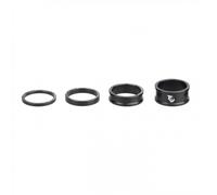 Kit Spessori Sterzo Bici 1 1/8 Alluminio Nero Misure 3 5 10 15 mm