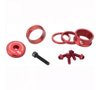 Kit Spessori Sterzo Viti Alluminio Anodizzato Rosso Bici Leggero