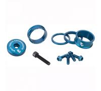 Kit Spessori Viti Sterzo Alluminio Anodizzato Blu Bici Leggero