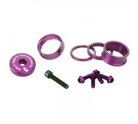 Kit Spessori Viti Sterzo Alluminio Anodizzato Ultraviolet Bici Leggero