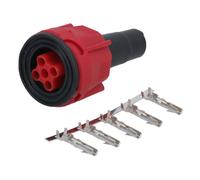 Kit Spina 5 Pin Radex Rosso Luce Rimorchio Connettore Ricambio Fine Telaio Ri...