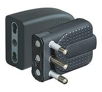 kit - spina + presa corner 2P+T 16A grigio