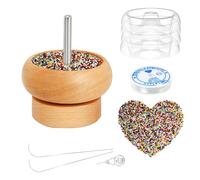 Kit spinner per perline, strumenti per la creazione di gioielli, strumenti per perline, ciotole a cambio rapido, aghi grandi e perline in vita per la creazione di gioielli fai da te