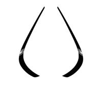 Kit spoiler paraurti anteriore auto Spoiler Anteriore Per Paraurti Con Griglia Fendinebbia E Prese D'aria Per Mercedes W212 AMG Facelift 2013-2015(Glossy black)