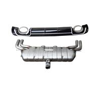 Kit Spoiler Paraurti Posteriore E Terminale Marmitta Per Audi A3/S3 3-5P 2012-