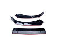 Kit Spoiler Per Auto Con Splitter D'Aria Minigonne Nere Per Hyundai Per Elantra 2023 2024 2025 Accessori Per Paraurti Anteriore(Glossy Black-Red)