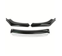 Kit Spoiler Per Paraurti Anteriore Auto In ABS Da 4 Pezzi Splitter Diffusore Inferiore Durevole Frontali Spoiler(4 Pieces Black White)