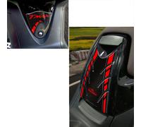 Kit Sportello Adesivi 3D compatibili con Yamaha TMAX 2008-2011 Carbonio-Rosso