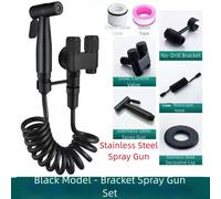 Kit spruzzatore bidet wc doppia valvola di controllo con tubo flessibile e staff