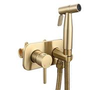 Kit spruzzatore per bidet portatile, doppia modalità, acqua calda e fredda, finitura cromata, facile installazione, maniglia singola ergonomica per una pulizia igienica efficiente