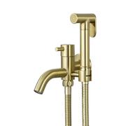 Kit spruzzatore per bidet portatile, montaggio a parete in ottone | Spruzzatore per bidet portatile per una facile pulizia in bagno, balcone, include tubo doccia da 1,2 m per un uso comodo