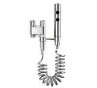 Kit spruzzatore portatile per bidet in acciaio inossidabile, spruzzatore multifunzionale per WC, ugello a doppia funzione, per la pulizia del bidet del bagno (argento)