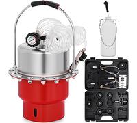 Kit spurgo freni a pressione pneumatica Strumento for il cambio dell'olio del liquido dei dell'auto con serbatoio da 5 litri for di e della frizione,Alta Stabilità(Rot)