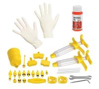 Kit Spurgo Freni per Bicicletta, Kit Idraulico di Dissanguamento del Freno a Disco del Fluido della Bicicletta, per Shimano, MAGURA, SRAM, TEKTRO, Compreso Olio Freni Minerale ad Alte Prestazioni