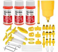 Kit Spurgo Freni per Shimano, MAGURA, SRAM, TEKTRO, TRP Freni a Disco Idraulici, con 180 ML di Olio Minerale