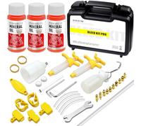 Kit spurgo Freni per Shimano, TEKTRO, MAGURA, Include connettore in Metallo Mountain Bike Freni a Disco Idraulici, Incluso 180ml Liquido frenante Minerale ad Alte Prestazioni da