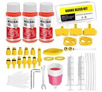 Kit Spurgo Freni per Shimano, TEKTRO, MAGURA, Kit idraulico di dissanguamento del freno a disco del fluido della bicicletta, compreso il liquido minerale del freno (180ml)