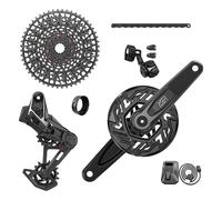 Kit Sram X0 AXS Eagle Transmission per E-MTB senza Pedivelle, 104 LK, Corona 34T, Cassetta 10-52T, Inclusi Caricabatterie, Batte