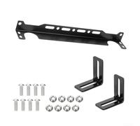 Kit staffa di montaggio radiatore olio in alluminio da 340 mm per radiatori dell'olio in stile giapponese, adatto con viti M6x1 e hardware inclusi