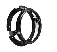 Kit staffa faro da 5,75 pollici for moto e auto Staffe di montaggio ad anello for fari LED da 5,75 pollici (Color : Black)