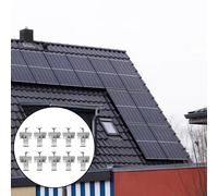 Kit staffa montaggio tetto pannello solare in lega di alluminio con guide e bloc