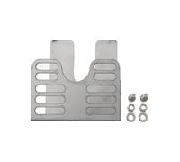 Kit staffa motore girarrosto Sliver/nero materiale premium acciaio inox/ferro