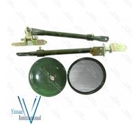 Kit Staffa Per Specchietto Regolabile 5" Coppia Specchi Per Vintage Willys Jeeps