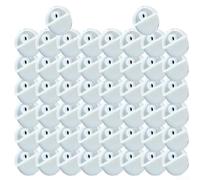 Kit Staffe 50 con Viti Incluse Kit Staffe 50 con Viti Incluse(B 50pcs) | per trasparente e discreto, non rovina l'estetica, adatto a specchi cornice, 50 pezzi