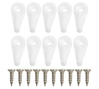 Kit Staffe 50 con Viti Incluse Kit Staffe 50 con Viti Incluse(D 50pcs) | per trasparente e discreto, non rovina l'estetica, adatto a specchi cornice, 50 pezzi