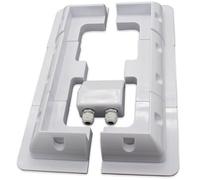 KIT Staffe ABS fissaggio due pannelli solari + passa cavi