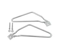 Kit staffe borse Baceyong, adatto per Har-ley Sportster 883 I'ron XL883N/ Dyna Fat bob FXDF, cromo/nero