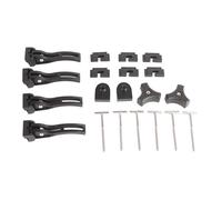Kit Staffe Copertura Cassone, Bulloni T Front Rear Alluminio | Set Staffe Alluminio ABS Bulloni Staffe Montaggio Letto Pickup Ricambio Copertura Cassone Fisso