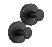 Kit staffe da parete - Appendiabiti compatto cromato, set di clip riutilizzabili, porta abiti per ingresso, organizer per dispensa da cucina | Design con guarnizione senza giunzioni, meccanismo di fis