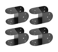 Kit Staffe da Pergola - Connettore Resistente per Travi 10x10 cm - 4 Staffe di Supporto per Paleria Gazebo - Per Interno Esterno Giardino Portico Recinto Terrazza Tetto Gazebo Cancello