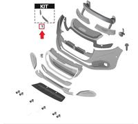 KIT STAFFE / GUIDE / SUPPORTI LATO SX / DX PARAURTI ANT PEUGEOT 208 (I)