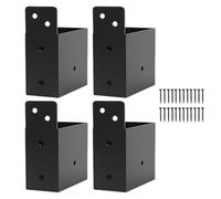 Kit Staffe Pergola | Set di 4 Staffe per Paletti Robuste | Accessori Casa E Giardino Per Strutture Esterne Fai Da Te