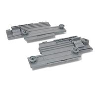 Kit Staffe Ruote Scorrimento Regolazione Cestello Lavastoviglie Smeg dx + sx