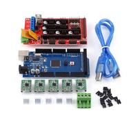 Kit stampante 3D, Kit RAMPS 1.4 con LCD- Controller stampante 3D + R3 + A4988 con dissipatore USB Calbe Jumper Kit