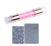 Kit Stamper Nail, per unghie - penna per infestazione artistica, doppio sottile design rigido abbellito kit di penne a impronta per le donne salone di casa
