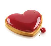 Kit Stampo Crostata Amore con Anello Tarte Ring Cuore 20,5x19 cm - Silikomart