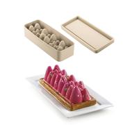 KIT STAMPO IN SILICONE ICE GLOW TORTIERA E TAPPETINO PINI