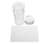 Kit Stampo Manicure Unghie in Silicone con Coperchio Trasparente | Raschietto Incluso, Uso Domestico e Viaggio, per Decorare Unghie e Cover