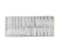 Kit stampo per unghie sandwich riutilizzabile anti-polvere a misura | Forme Per Unghie Superiore E Sotto Per Le Donne Artisti Casa Soggiorno Fai Da Te Esterno Manicure Matrimonio Sposa Spa