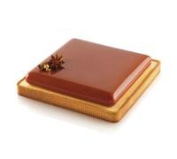 Kit Stampo Silicone Crostata Square con Anello Tarte Ring 20x20 cm - Silikomart