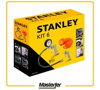 STANLEY kit 6 Accessori per Compressore Pistola Soffiaggio, Gonfiaggio art. 9045