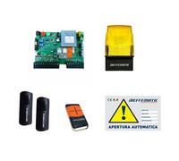 KIT START PER CANCELLO SCORREVOLE PORTA GARAGE 1 MOTORE 230V 220V SCHEDA COMANDO
